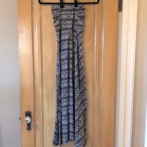 Athleta Flowy Boho Maxi Skirt | Strapless Dress